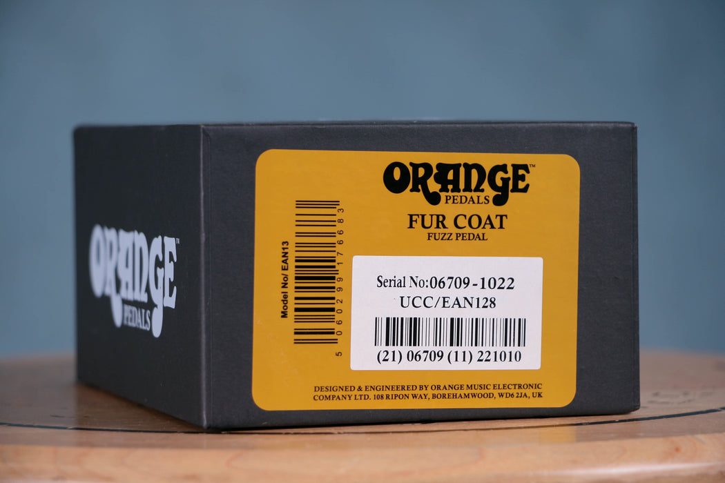 Orange Fur Coat Fuzz Effects Pedal w/Box - Preowned
