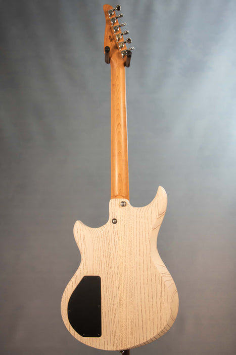 Tom Anderson Wolfhound Mutt Electric Guitar - Satin Organic Grain Blonde with Brown - Serial Number: 08-02-25P