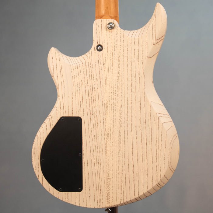 Tom Anderson Wolfhound Mutt Electric Guitar - Satin Organic Grain Blonde with Brown - Serial Number: 08-02-25P