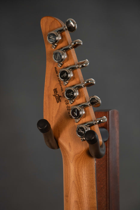 Tom Anderson Wolfhound Mutt Electric Guitar - Satin Organic Grain Blonde with Brown - Serial Number: 08-02-25P