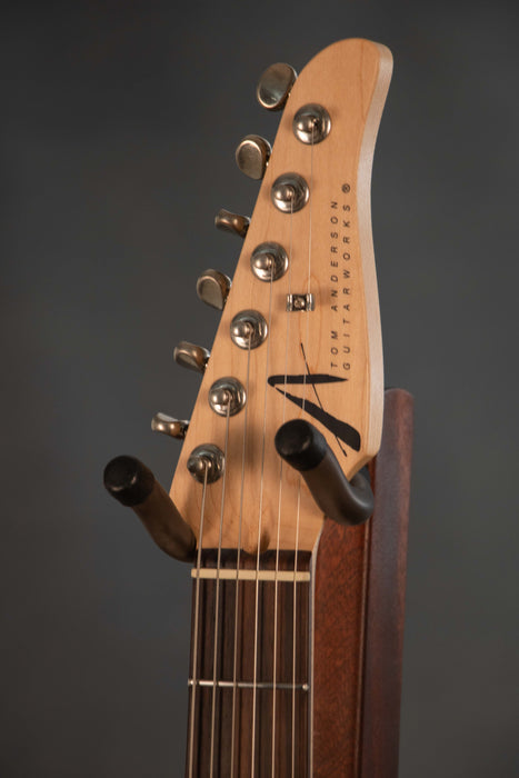 Tom Anderson Icon Classic Electric Guitar - In-Distress - Bullit Green over 3 Color Burst - Serial Number: 08-12-25A