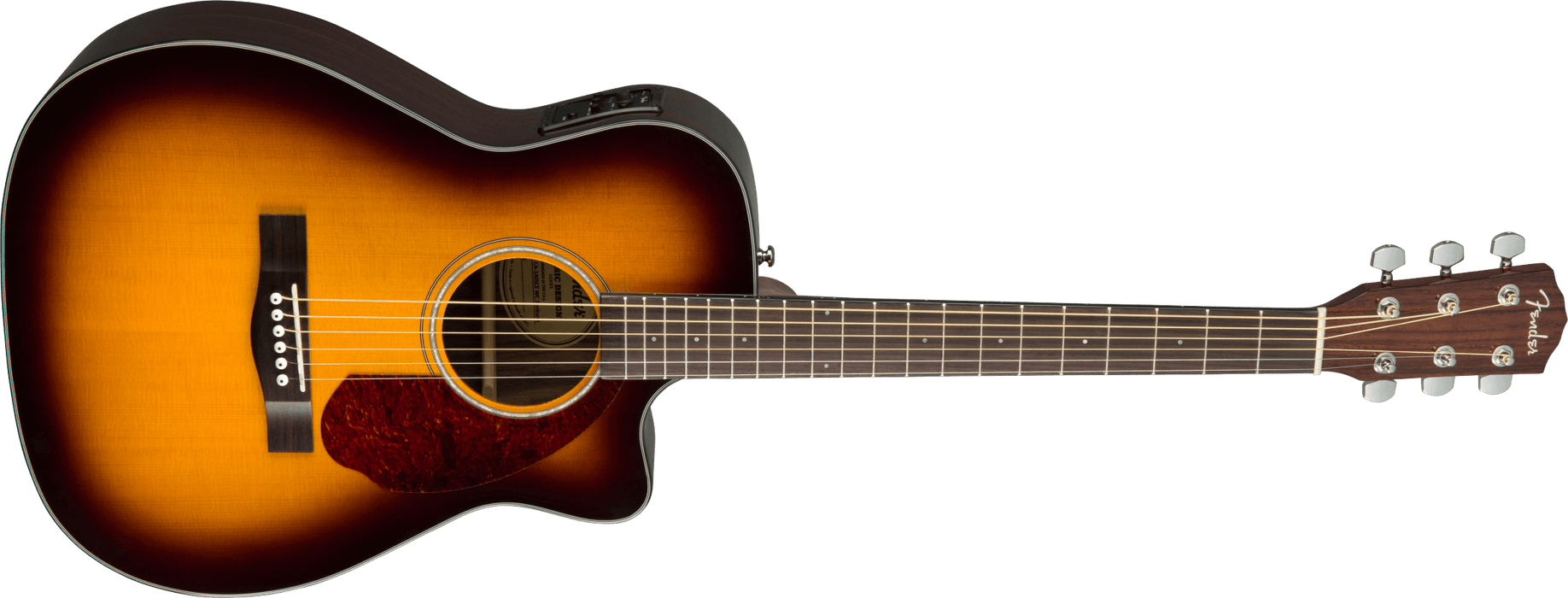 Fender CC-140SCE Concert Acoustic Electric Guitar w/Case - Sunburst