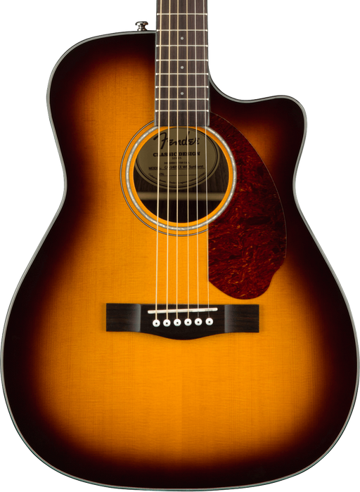 Fender CC-140SCE Concert Acoustic Electric Guitar w/Case - Sunburst