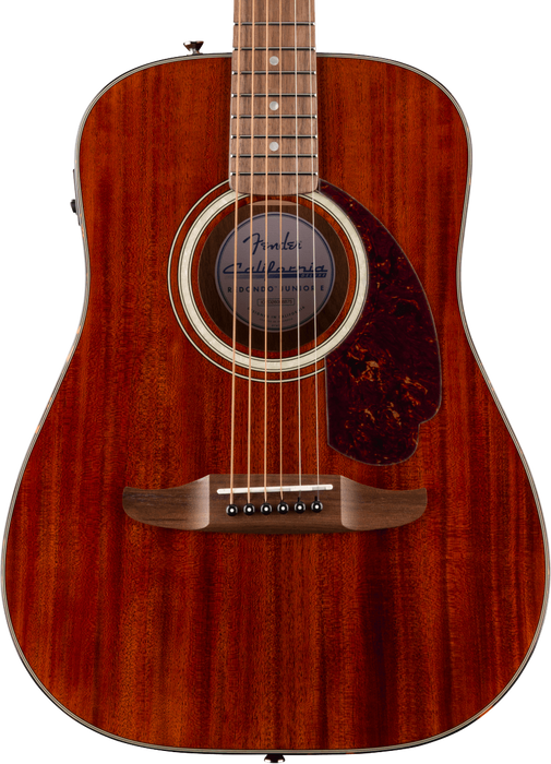 Fender California Deluxe Redondo Jr. E Mahogany Natural Acoustic Guitar - Natural Mahogany
