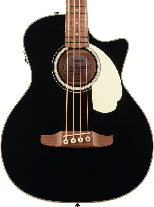 Fender California Deluxe Kingman Bass CE Acoustic Bass Guitar - Black