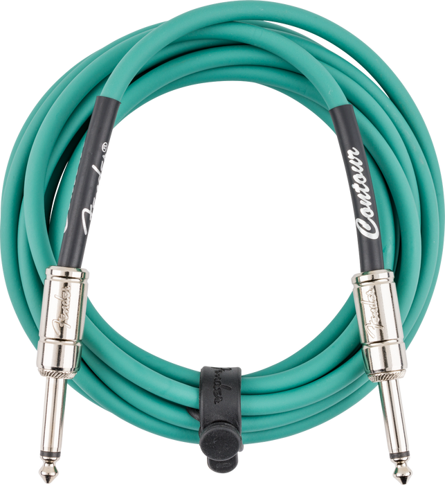 Fender Contour 10ft Instrument Cable - Sherwood Green