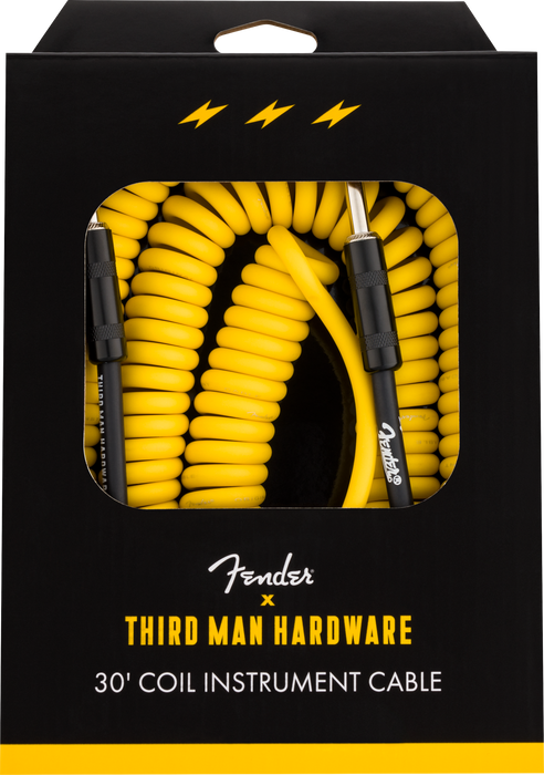 Fender 30 Coil Cable Fender x Third Man Hardware - Yellow