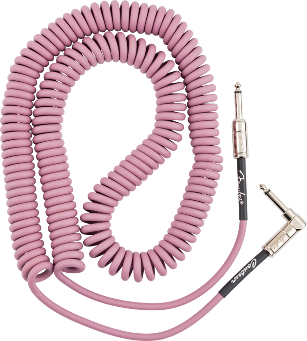 Fender Contour 30ft Coiled Instrument Cable - Burgundy Mist