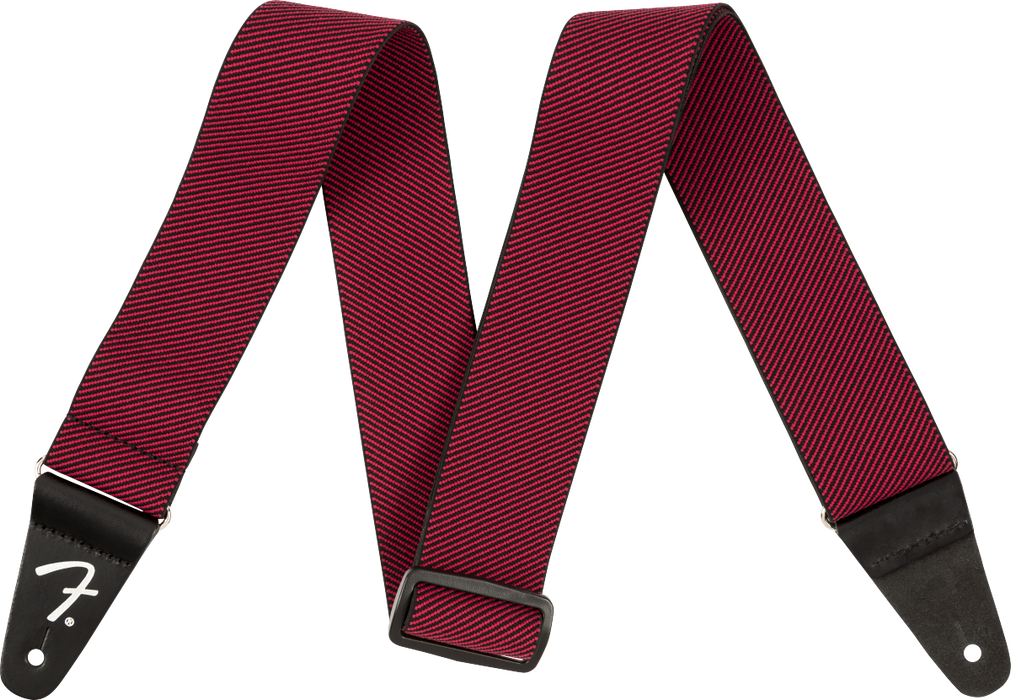 Fender WeighLess Tweed Strap - Red