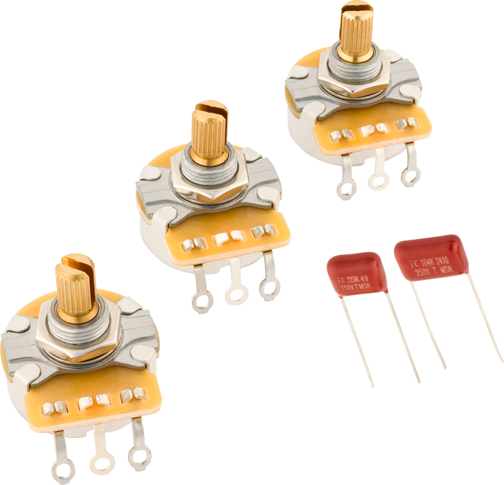 Fender Stratocaster Split Shaft Potentiometer Kit - 3-Pack
