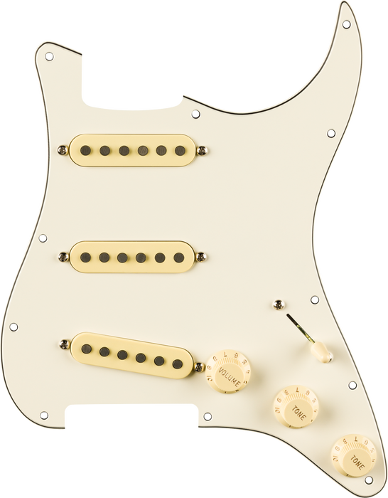 Fender Pre-wired Strat Pickguard Eric Johnson Signature 3-Ply Parch 11 Hole