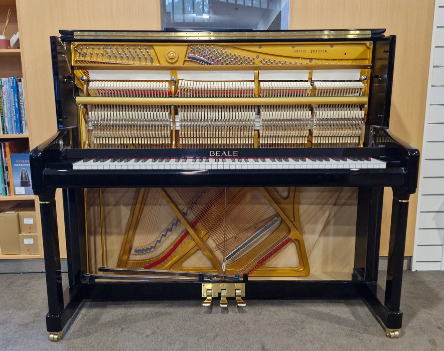 Beale UP131Y 131cm Preowned Upright Piano - Polished Ebony