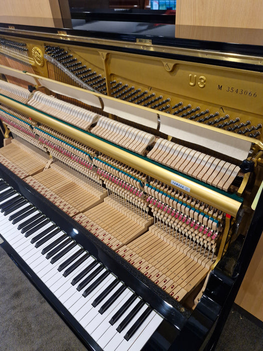 Yamaha U3M 131cm Preowned Upright Piano 3543066 - Polished Ebony