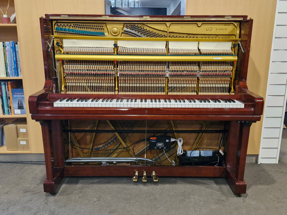 Yamaha U3H 131cm Preowned Upright Piano 1409732 - Polished Mahogany