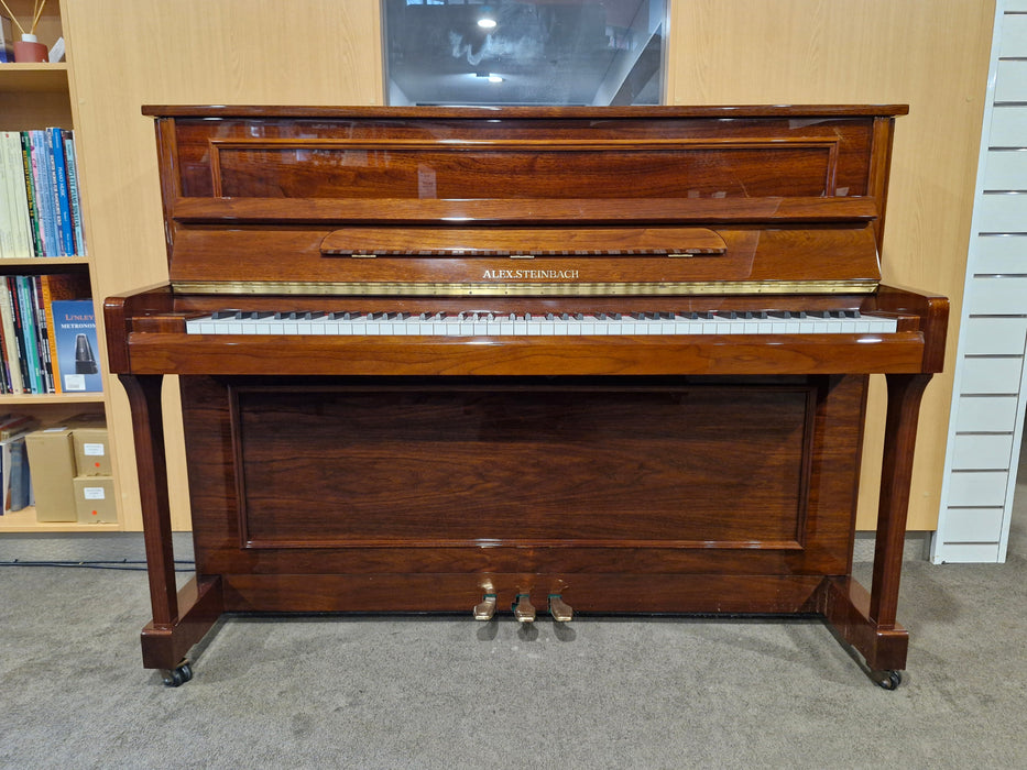 Alex Steinbach JS112 112cm Federation Style Preowned Upright Piano - Dark Walnut