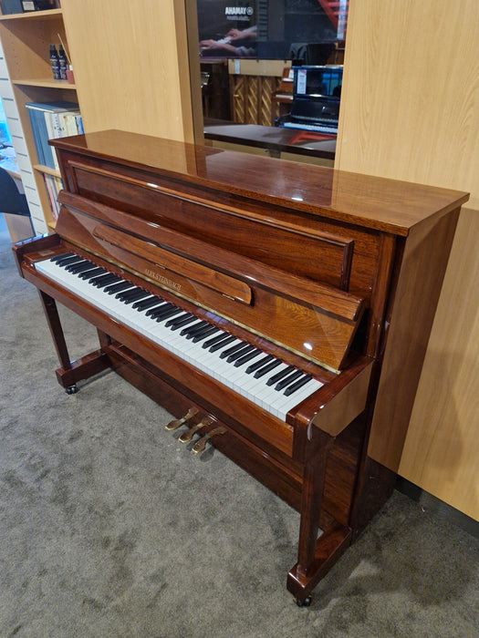 Alex Steinbach JS112 112cm Federation Style Preowned Upright Piano - Dark Walnut