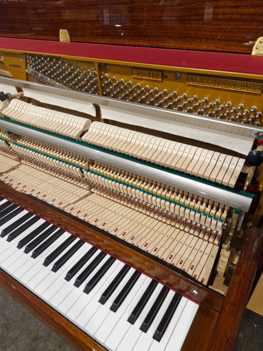 Alex Steinbach JS112 112cm Federation Style Preowned Upright Piano - Dark Walnut