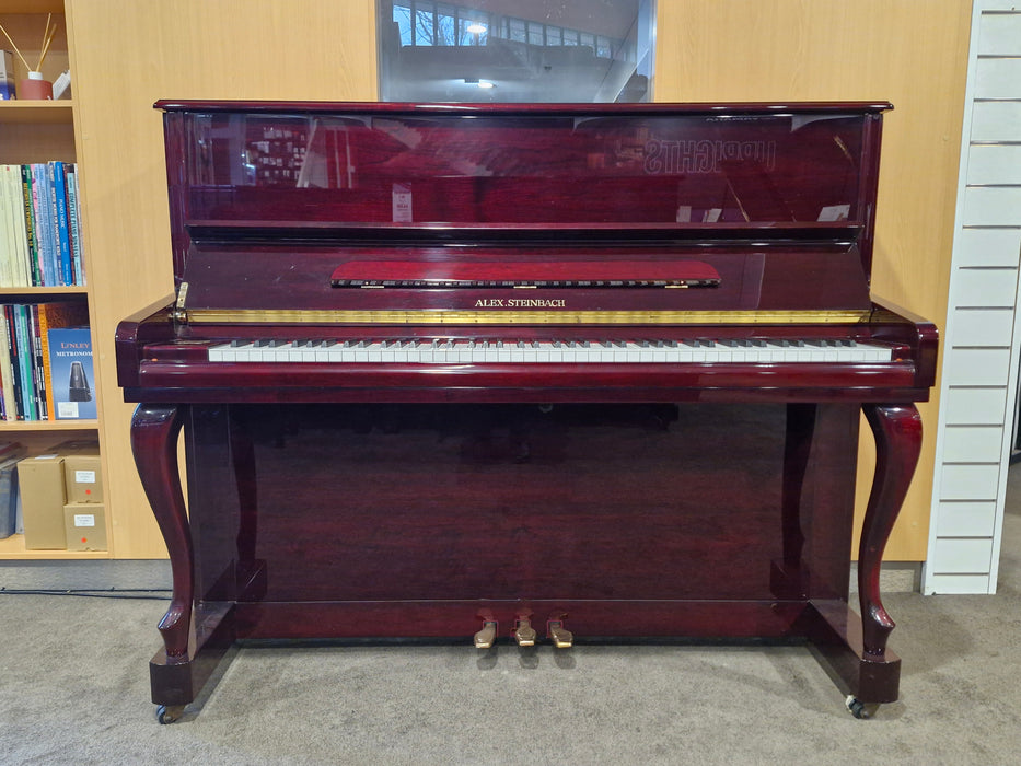 Alex Steinbach JS-121FD 121cm Preowned Upright Piano IJNL01133 - Polished Mahogany