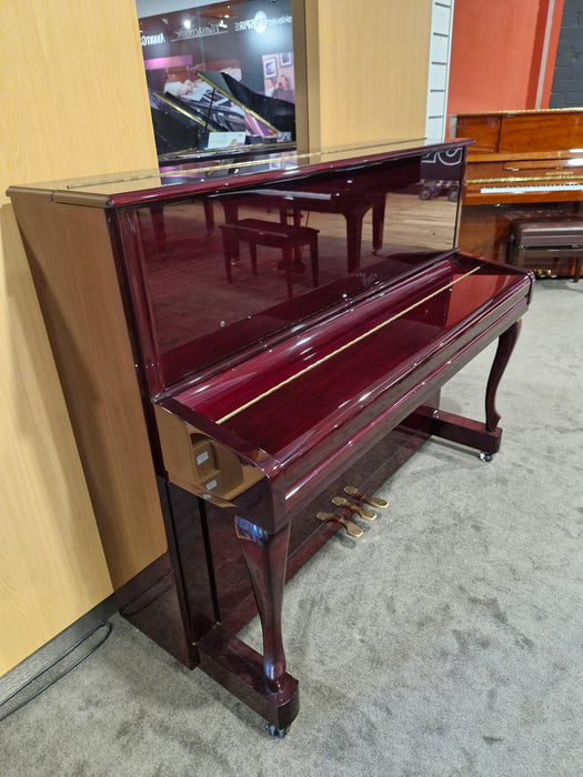 Alex Steinbach JS-121FD 121cm Preowned Upright Piano IJNL01133 - Polished Mahogany