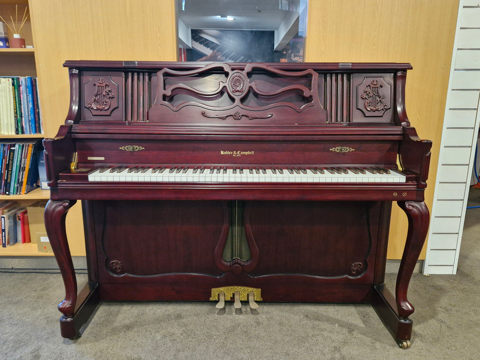 Kohler and Campbell KMV-3000 118cm Preowned Upright Piano KMJG00032 - Satin Mahogany