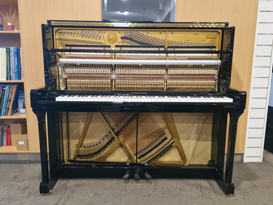 W. Hoffman V131 131cm Preowned Upright Piano 177373 - Polished Ebony