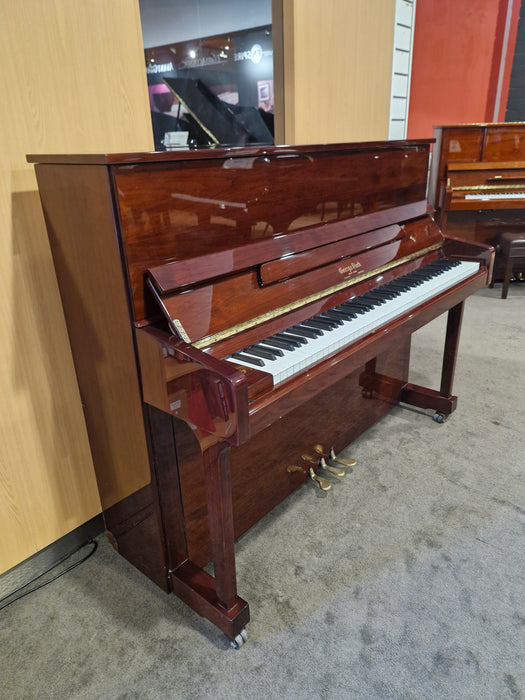 George Steck US-19TD 118cm Preowned Upright Piano KP1242 - Polished Mahogany