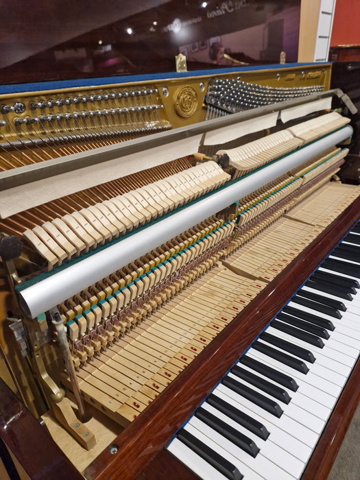 George Steck US-19TD 118cm Preowned Upright Piano KP1242 - Polished Mahogany