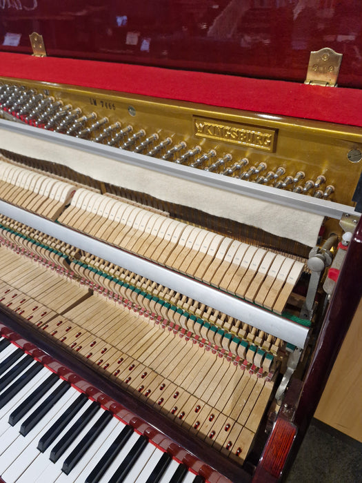 Kingsburg LM-116 112cm Preowned Upright Piano - Polished Mahogany