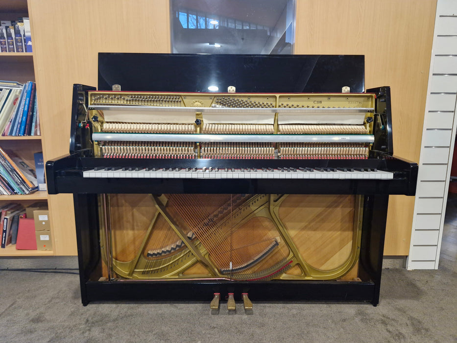 Yamaha C108 108cm Preowned Upright Piano 5314796 - Polished Ebony