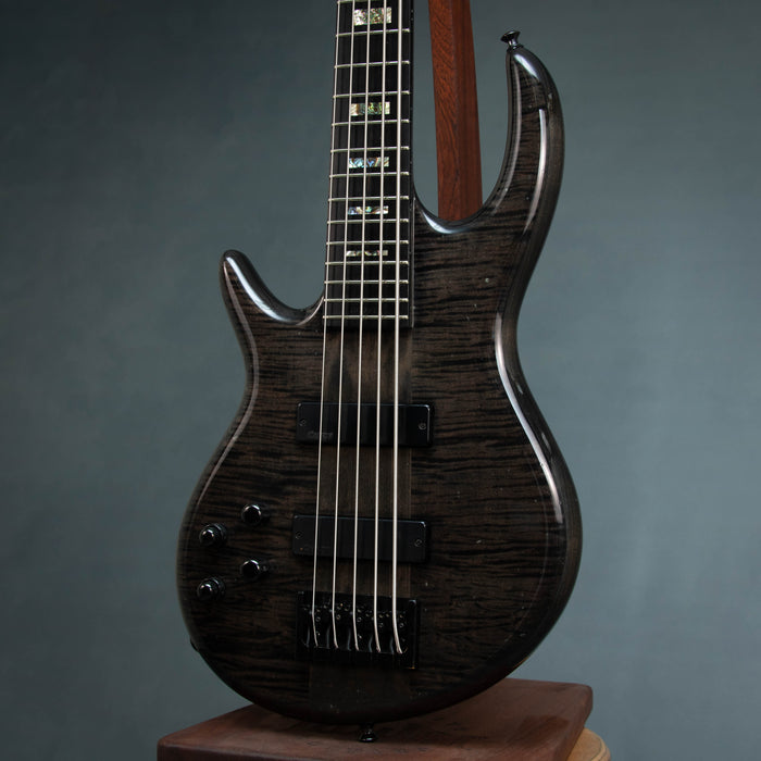Carvin Icon 5 Left Handed 5 String Bass w/Case - See Through Black - Preowned