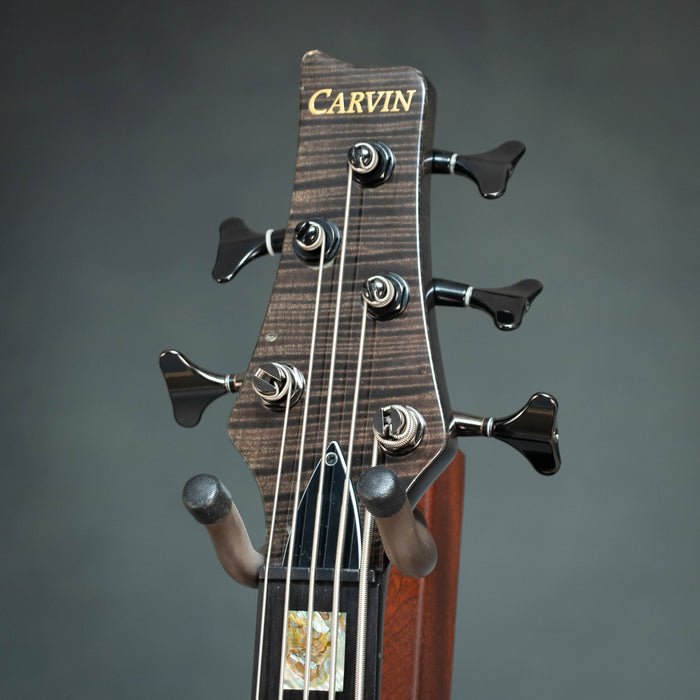 Carvin Icon 5 Left Handed 5 String Bass w/Case - See Through Black - Preowned