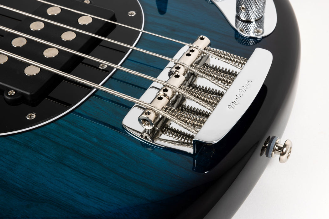 Ernie Ball Music Man StingRay Special HH Bass Guitar - Pacific Blue Burst