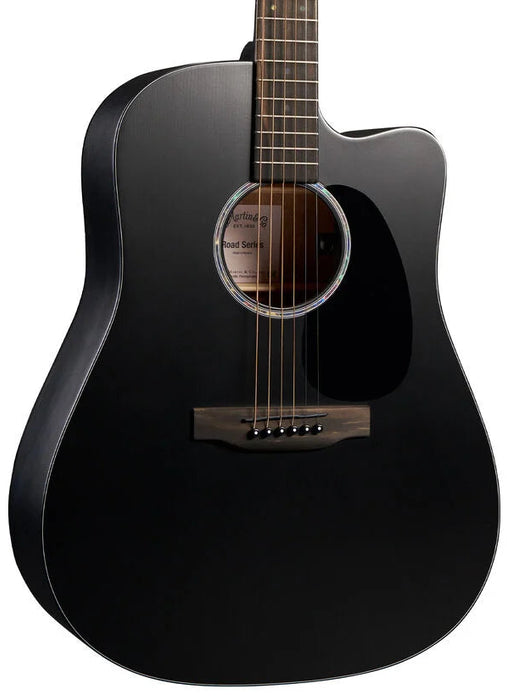 Martin DC-10E Modern Black Road Series Acoustic Electric Guitar