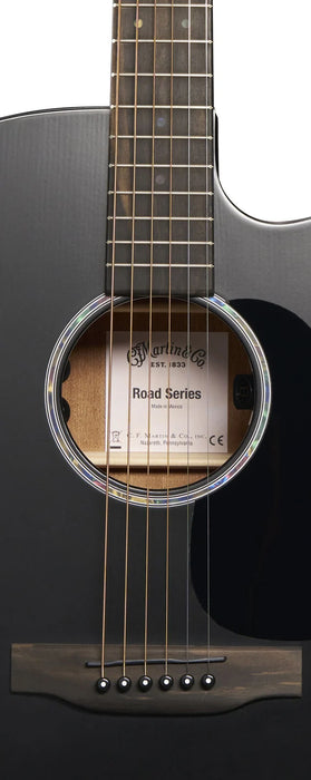 Martin DC-10E Modern Black Road Series Acoustic Electric Guitar