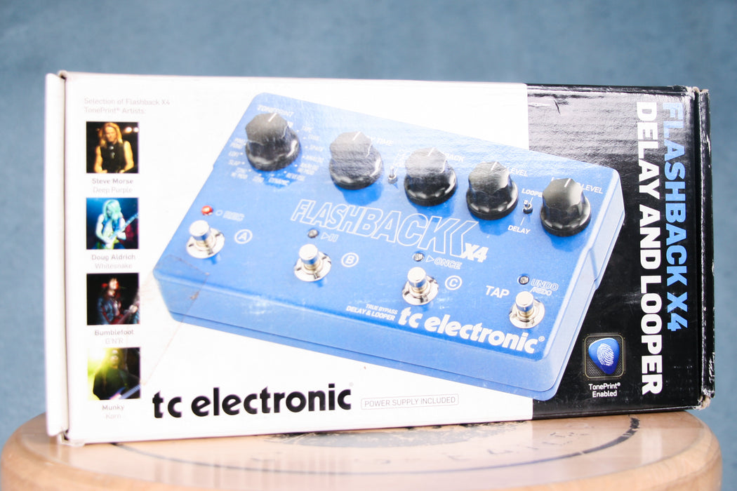 TC Electronic Flashback X4 Delay Looper Effects Pedal w/Box - Preowned