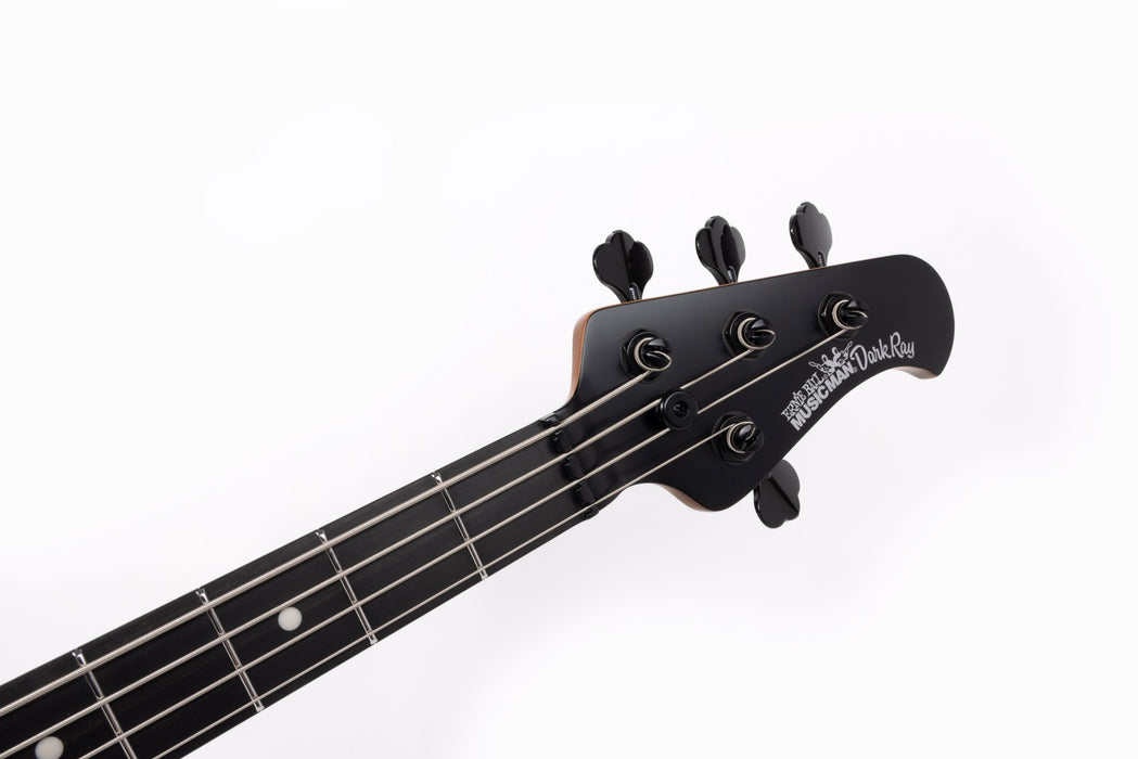 Ernie Ball Music Man DarkRay Bass Guitar - Stealth Black