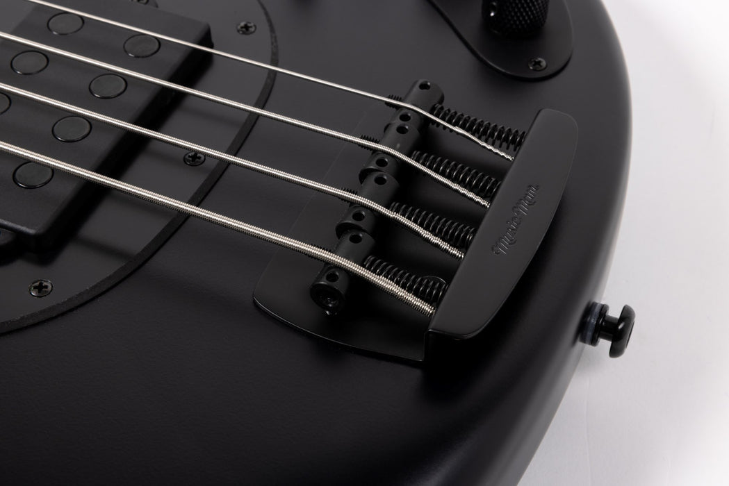 Ernie Ball Music Man DarkRay Bass Guitar - Stealth Black