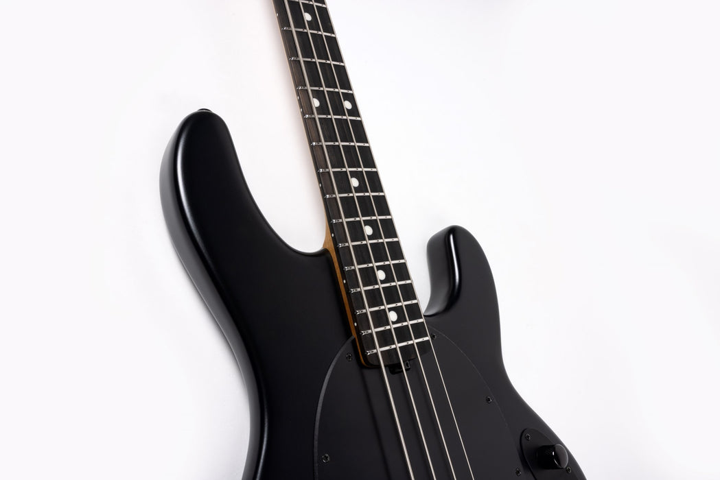 Ernie Ball Music Man DarkRay Bass Guitar - Stealth Black