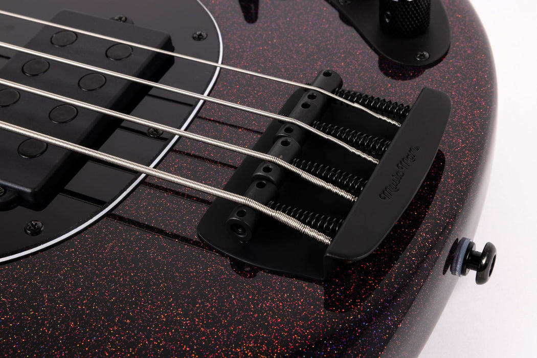 Ernie Ball Music Man DarkRay 4 Bass Guitar - Dark Rainbow