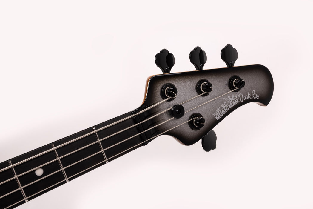 Ernie Ball Music Man DarkRay Bass Guitar - Silverburst