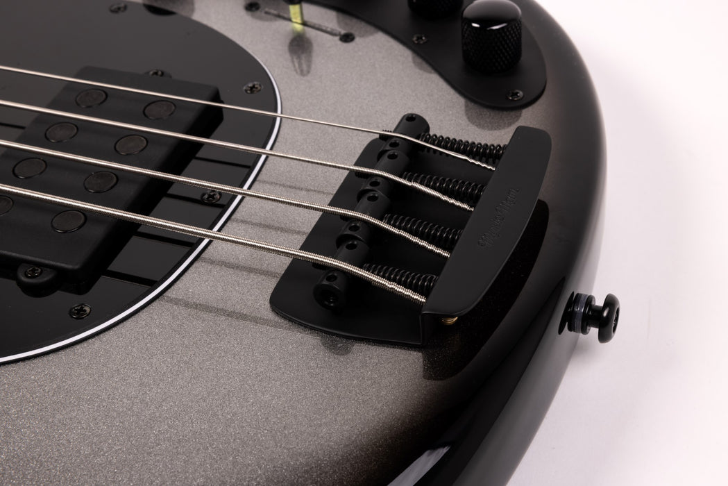 Ernie Ball Music Man DarkRay Bass Guitar - Silverburst