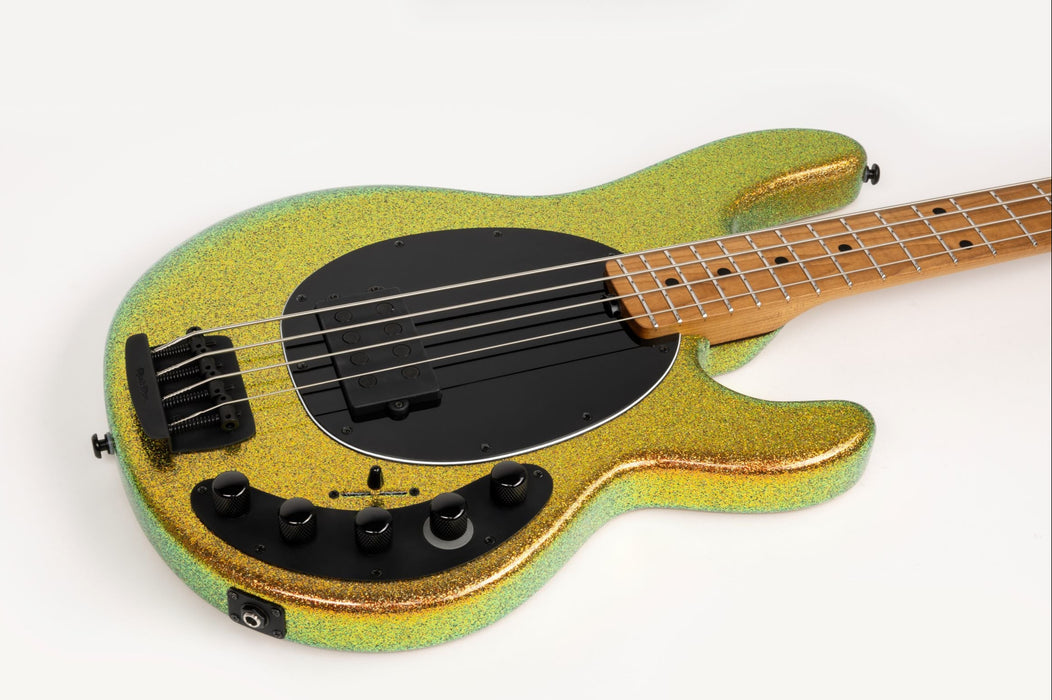 Ernie Ball Music Man DarkRay 4 Bass Guitar - Gold Bar