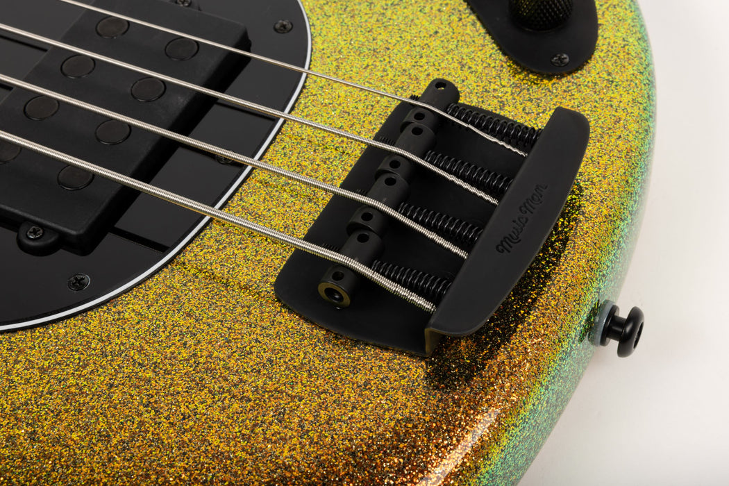 Ernie Ball Music Man DarkRay 4 Bass Guitar - Gold Bar