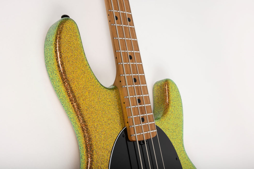 Ernie Ball Music Man DarkRay 4 Bass Guitar - Gold Bar