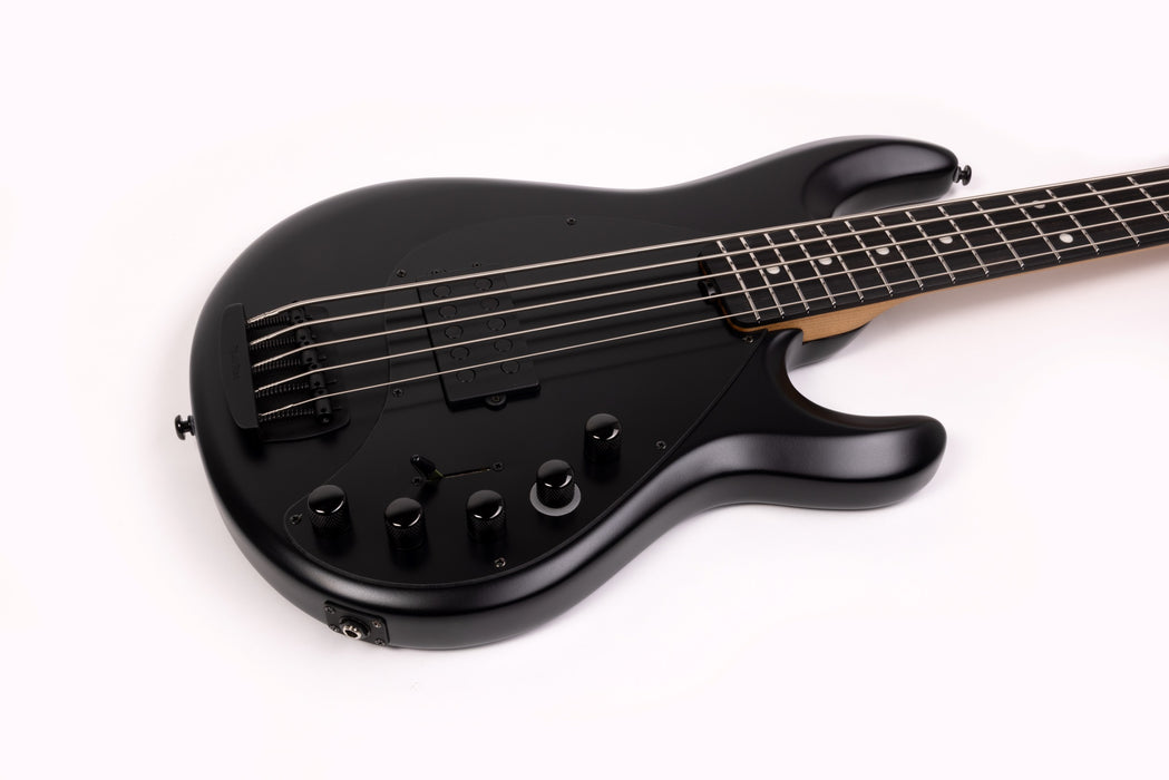 Ernie Ball Music Man DarkRay 5 5-String Bass Guitar - Stealth Black