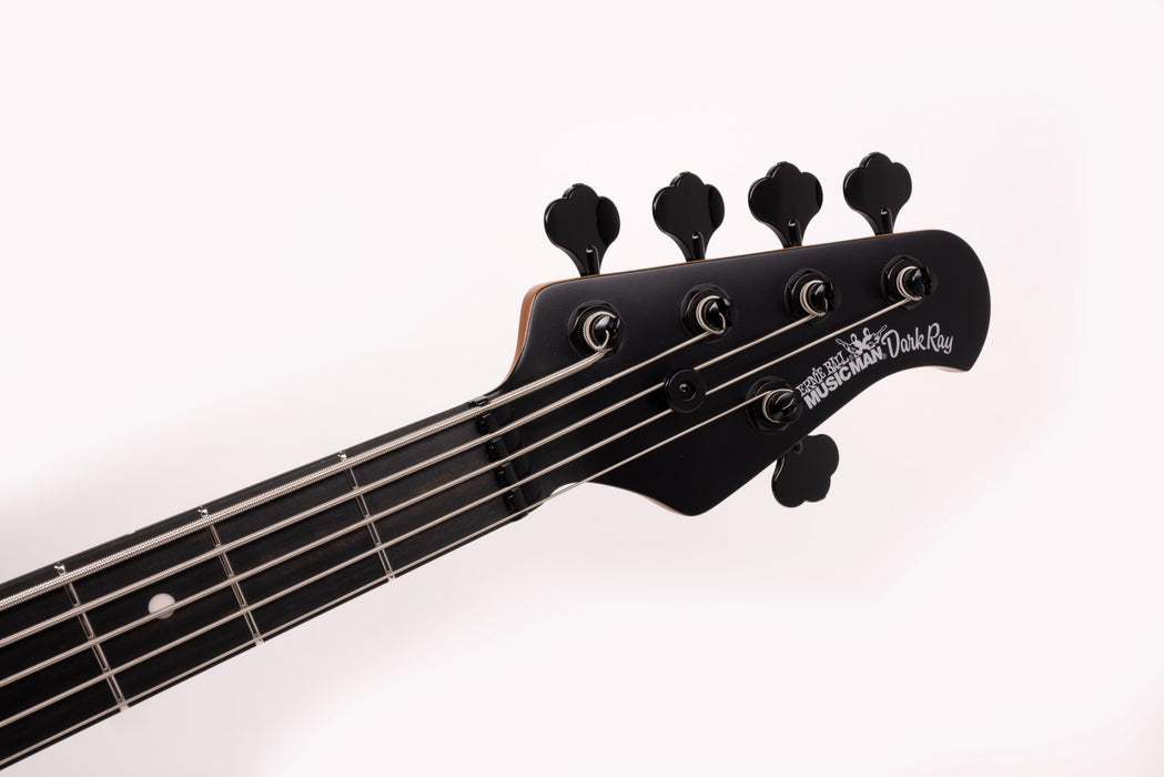 Ernie Ball Music Man DarkRay 5 5-String Bass Guitar - Stealth Black