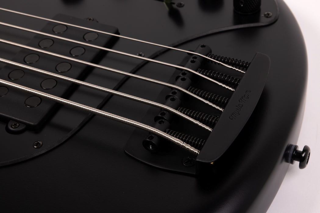 Ernie Ball Music Man DarkRay 5 5-String Bass Guitar - Stealth Black