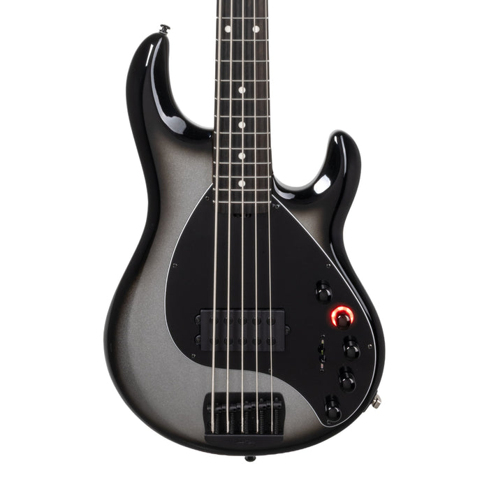 Ernie Ball Music Man DarkRay 5 5-String Bass Guitar - Silverburst