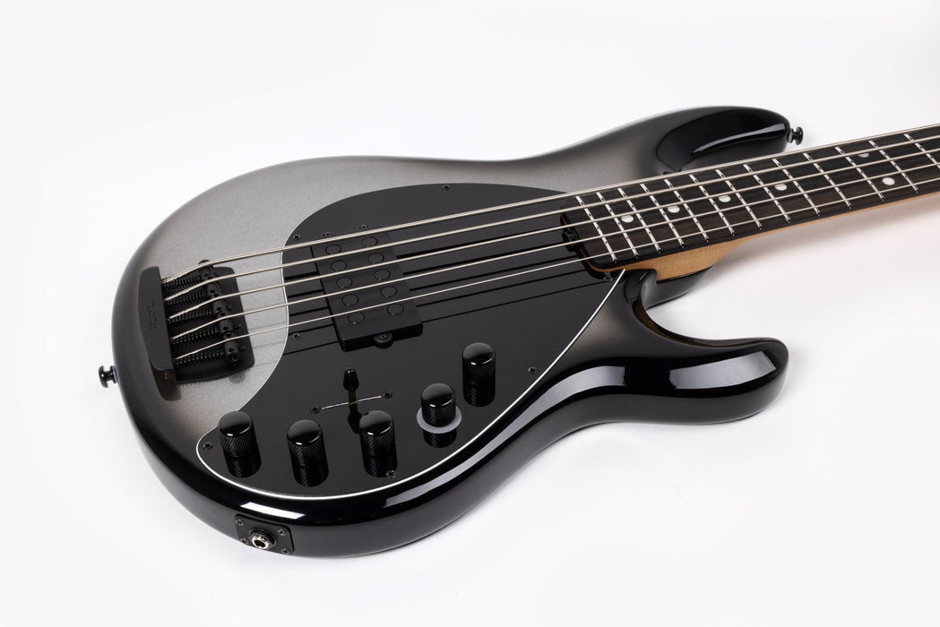 Ernie Ball Music Man DarkRay 5 5-String Bass Guitar - Silverburst