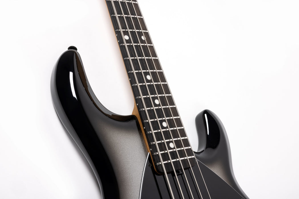 Ernie Ball Music Man DarkRay 5 5-String Bass Guitar - Silverburst